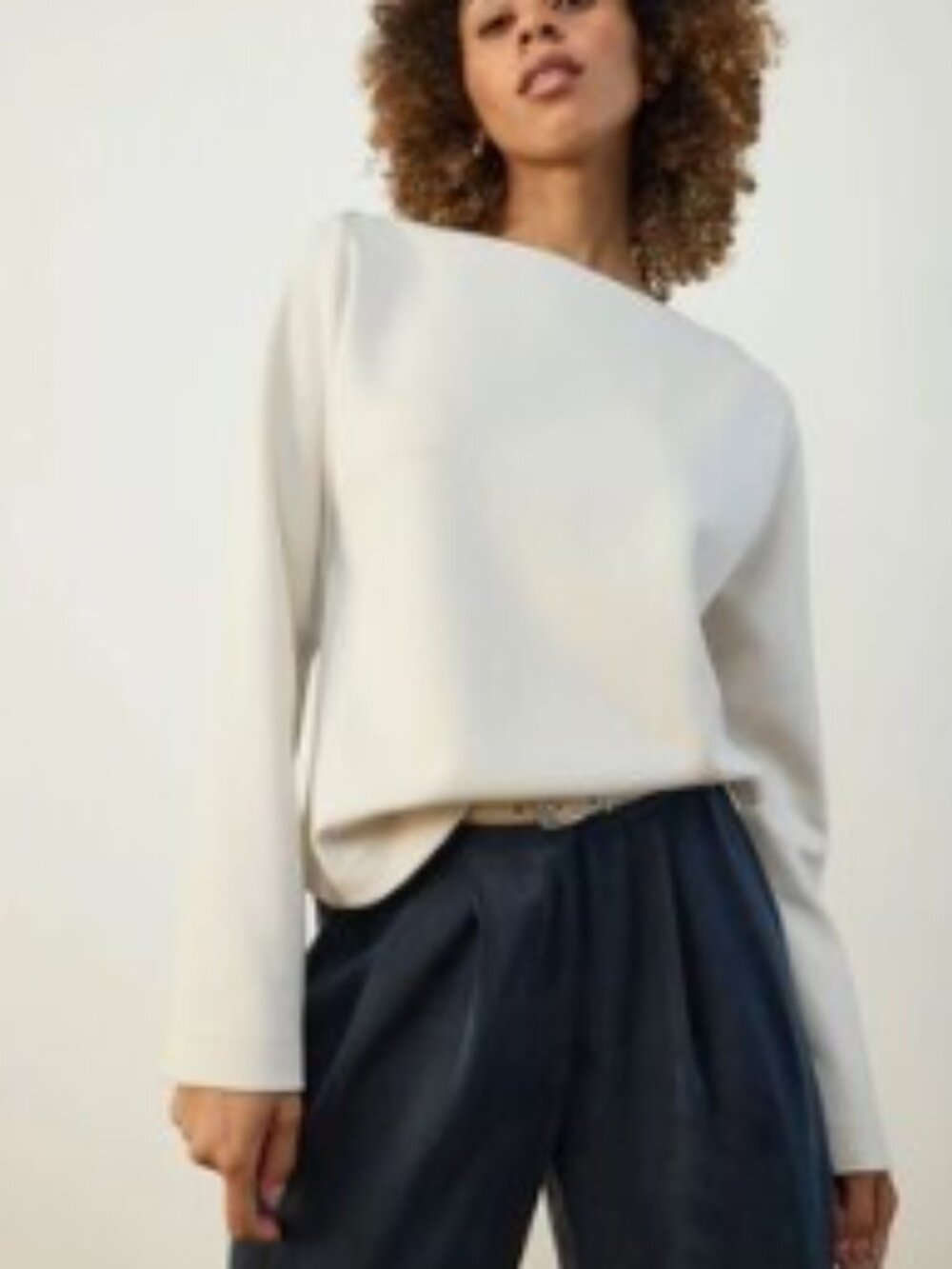 ADAY Getaway Scuba Top in Sand Cream - Sz M